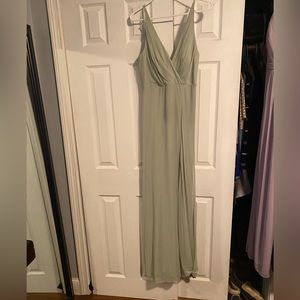 Azazie Skye Dress Dusty Sage